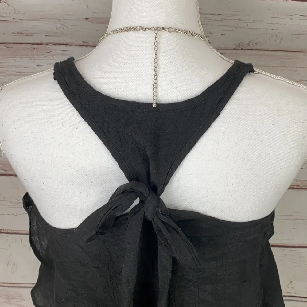 Black Ruffle Dress Size Small - Picture 5 of 9